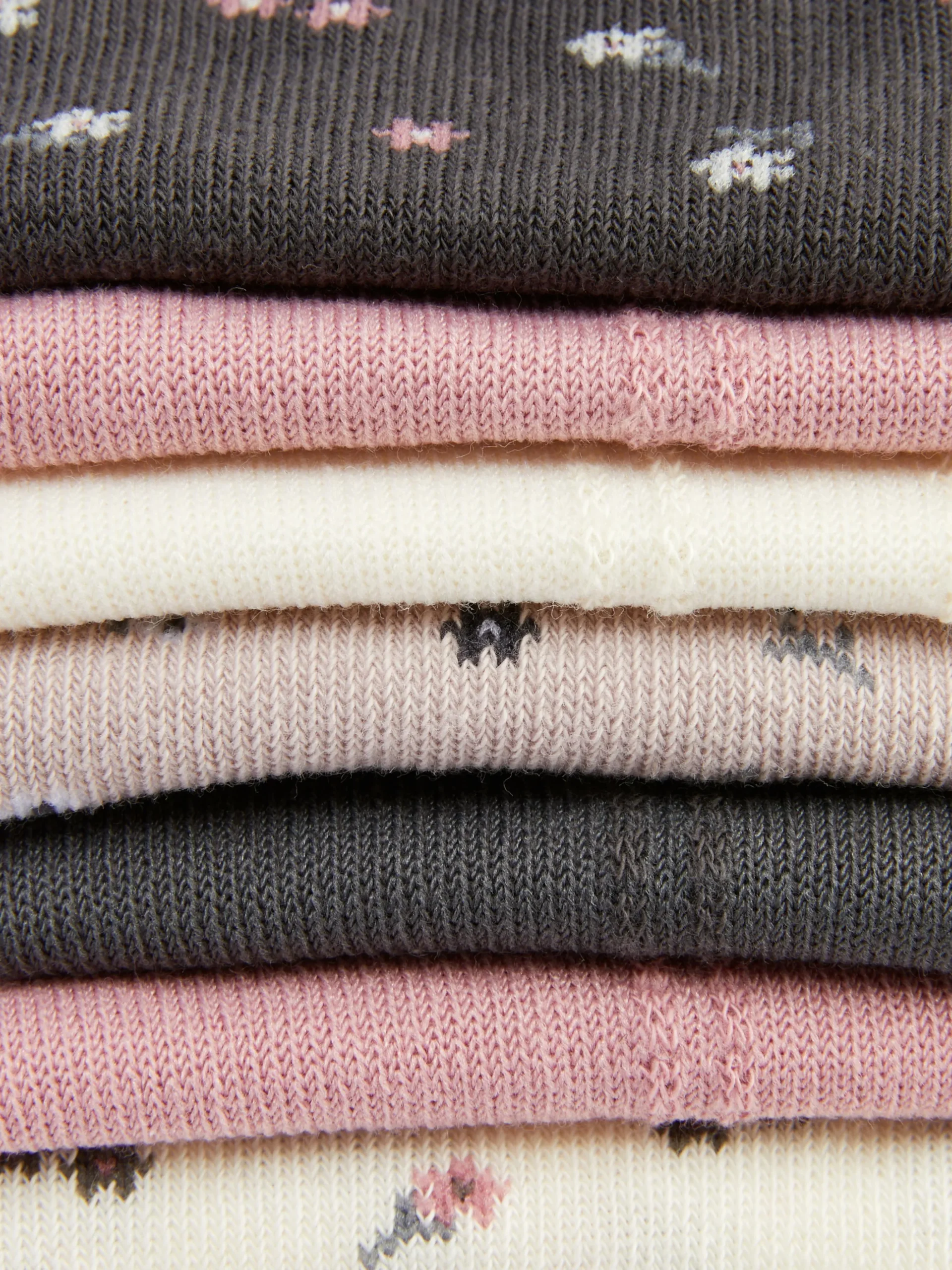 7 Paires De Socquettes à Motifs Assortis