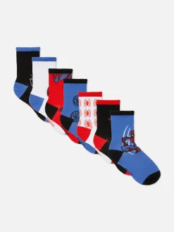 7 Paires De Socquettes Marvel Spider-Man