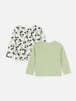 2 T-shirts à Manches Longues Disney Mickey Mouse