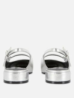 Babies à Talon Ouvert Et Double Bride