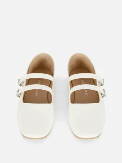 Ballerines à Double Sangle à Boucle