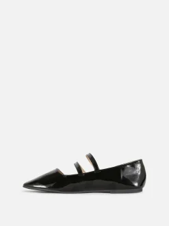 Ballerines à Double Sangle à Boucle