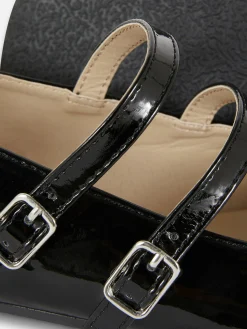 Ballerines à Double Sangle à Boucle