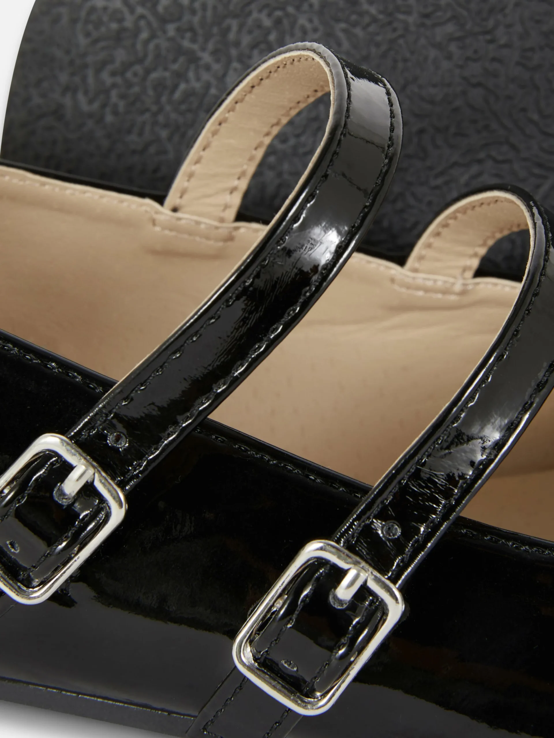 Ballerines à Double Sangle à Boucle