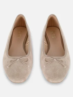 Ballerines à Nœuds En Suédine