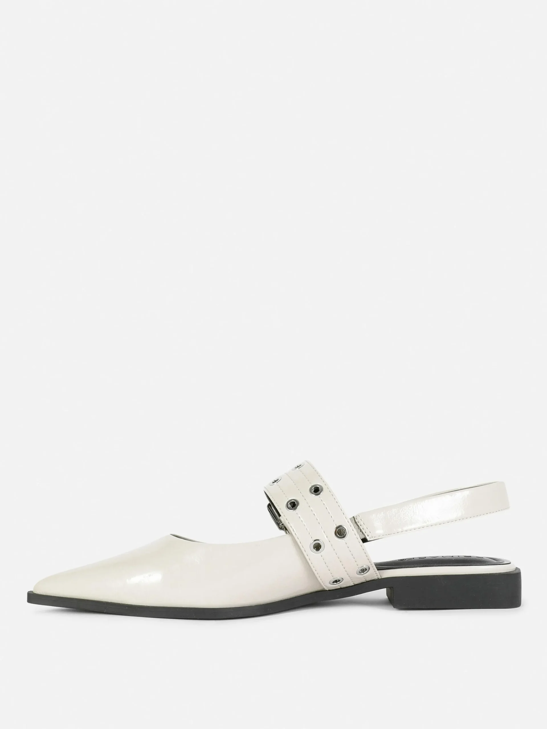 Ballerines à Talon Ouvert Et à Boucle