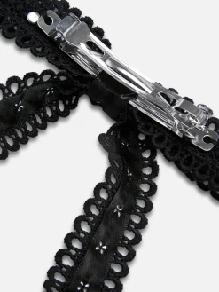 Barrette Avec Nœud En Dentelle Halloween