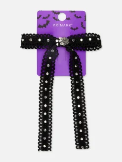 Barrette Avec Nœud En Dentelle Halloween