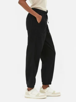 Bas De Jogging En Denim Avec Cordon De Serrage