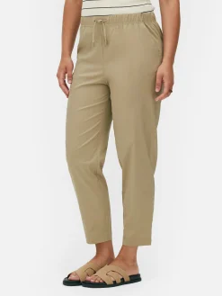 Bas De Jogging Fuselé En Popeline