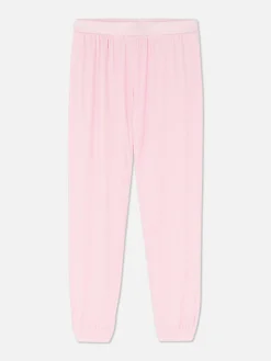 Bas De Pyjama Côtelé à Revers