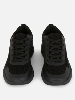 Baskets à Semelle épaisse Et Empiècements