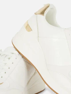 Baskets Compensées à Lacets