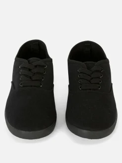 Baskets En Toile à Lacets