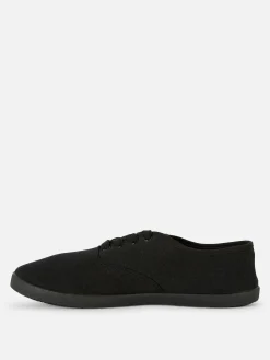 Baskets En Toile à Lacets