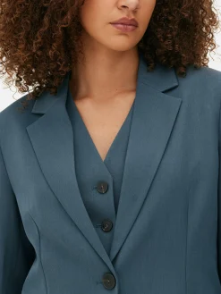 Blazer à Boutonnage Simple à Coordonner