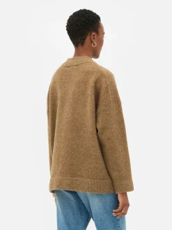 Blouson Bomber Tricoté Oversize