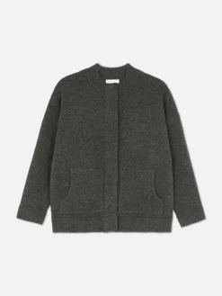 Blouson Bomber Tricoté Oversize