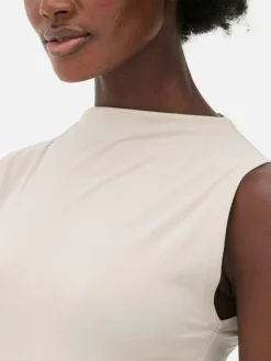 Body Sans Manches à Col Montant