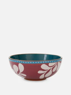 Bol à Céréales à Motif Floral Stylisé