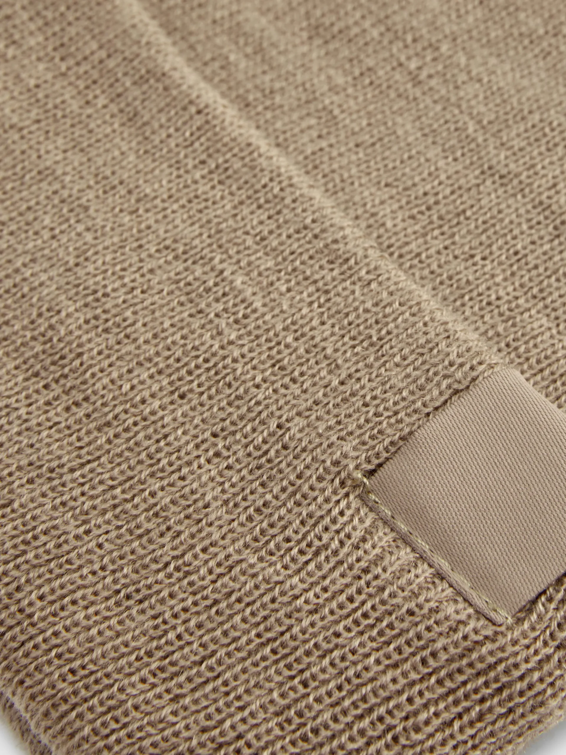 Bonnet En Maille Fine à Revers