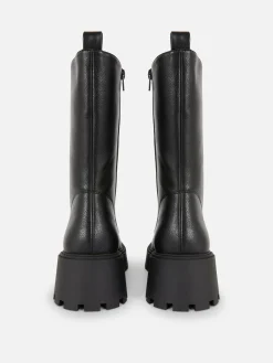 Bottes De Motard épaisses à Lacets