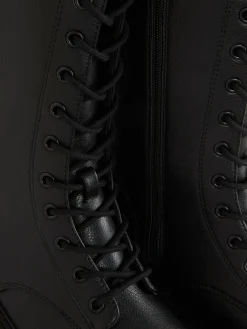 Bottes De Motard épaisses à Lacets