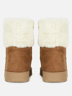 Bottes Doublées En Fausse Fourrure