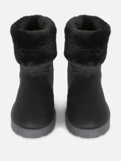 Bottes Doublées En Fausse Fourrure