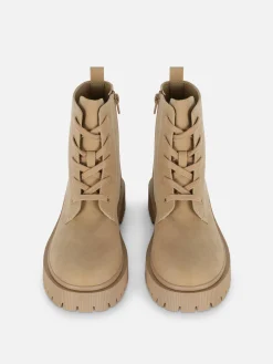 Bottes En Suédine à Lacets