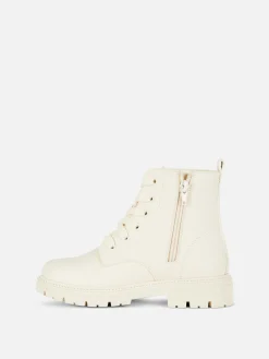 Bottes épaisses Zippées Sur Le Côté