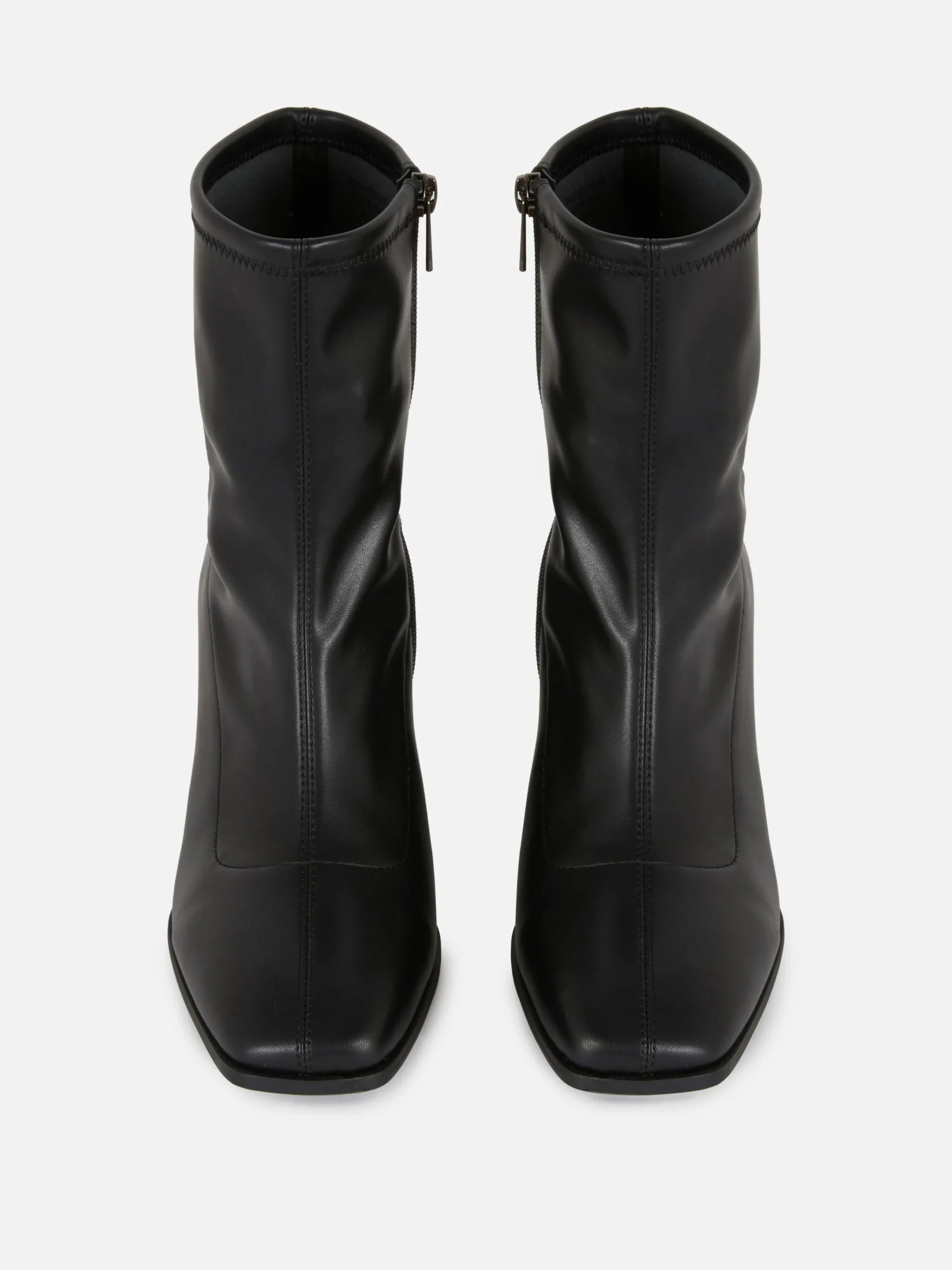 Bottines Stretch à Bout Carré