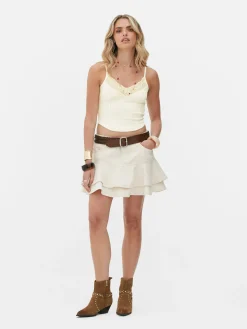 Caraco Court à Finitions En Dentelle Rita Ora