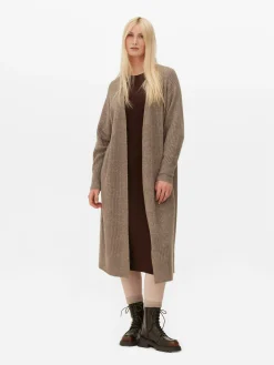 Cardigan Long Côtelé