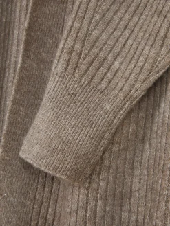 Cardigan Long Côtelé