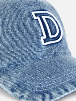 Casquette De Baseball En Denim Avec Initiale