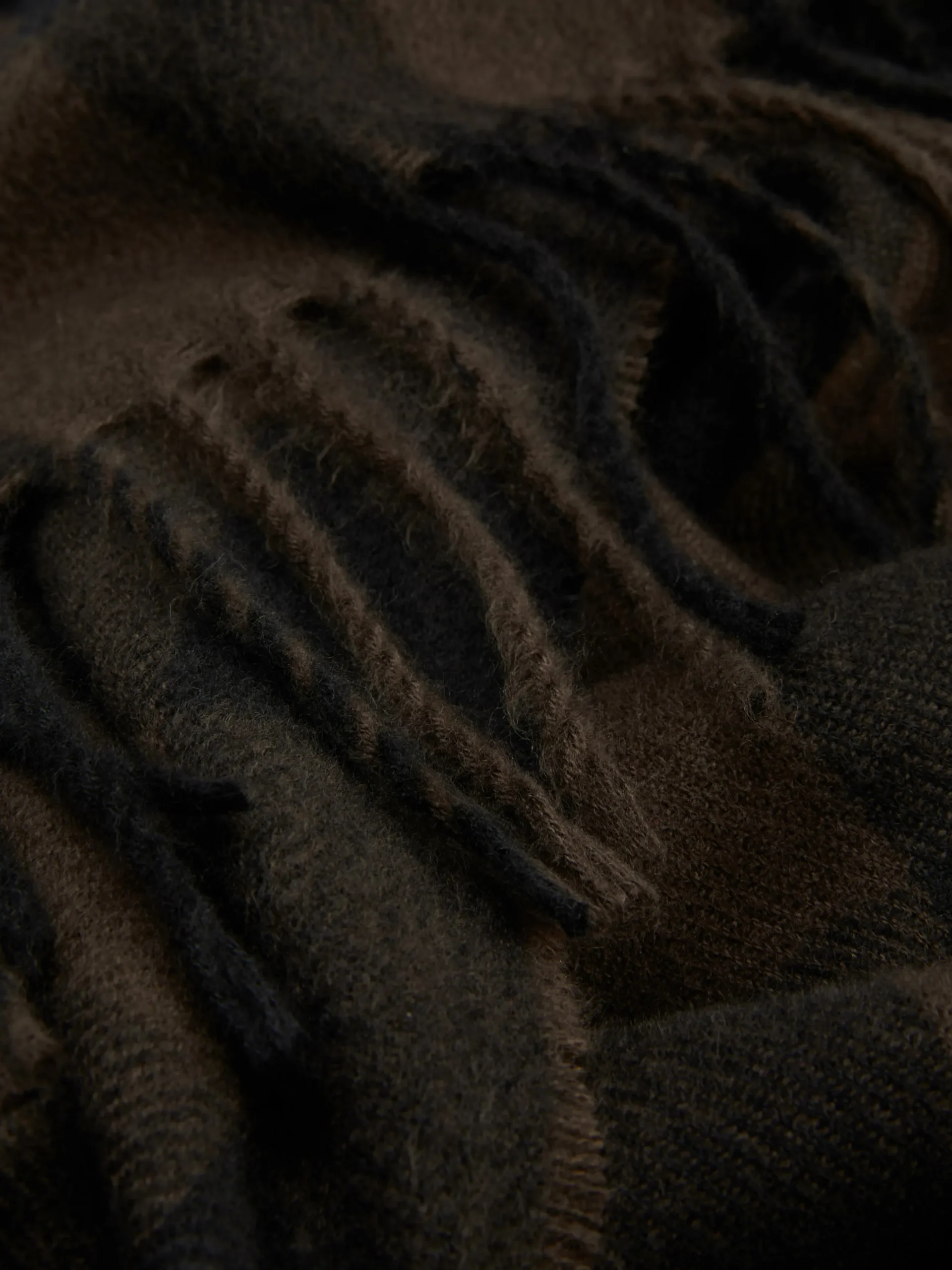 Écharpe à Carreaux Et à Franges