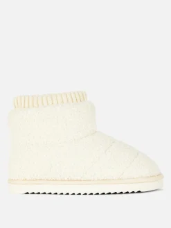 Chaussons Bottines Effet Mouton Retourné