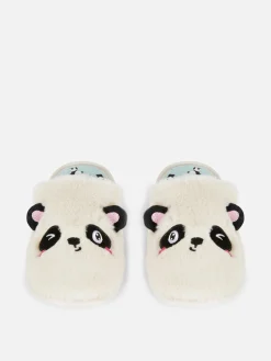 Chaussons Mules à Motif Panda En 3D
