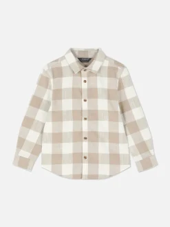 Chemise à Manches Longues à Carreaux