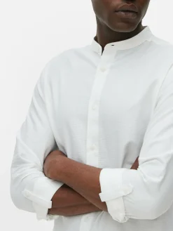 Chemise Boutonnée à Manches Retroussées