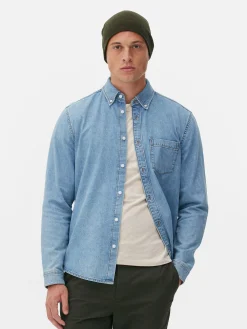 Chemise En Sergé De Coton à Manches Longues