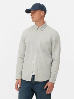 Chemise En Sergé De Coton à Manches Longues