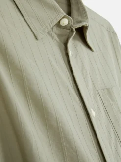 Chemise Jacquard à Manches Longues