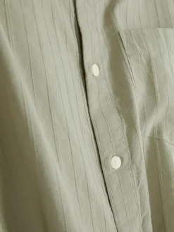 Chemise Jacquard à Manches Longues