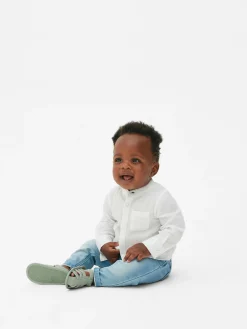 Chemise Texturée à Manches Longues