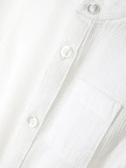 Chemise Texturée à Manches Longues