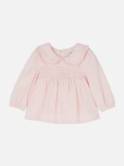 Chemisier Froncé à Col