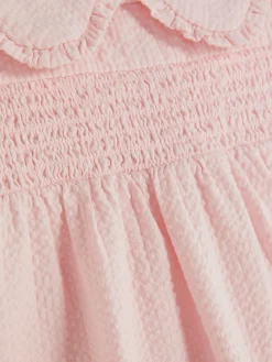 Chemisier Froncé à Col