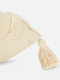 Coussin Carré Tufté à Pampilles